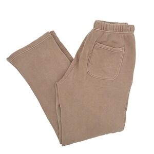 Elwood Organic Cotton Sweatpants Beige Lounge Pants Neutral Cozy Women's Size S